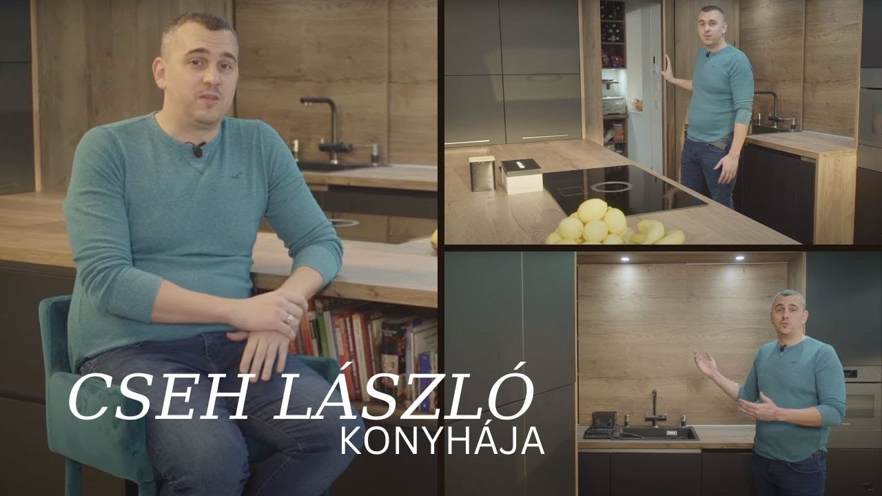 Cseh László a Konyhaszakértő által készített konyhájában